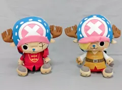 【中古】ぬいぐるみ 全2種セット スーパーDXまねっこチョッパーぬいぐるみ～ONE PIECE FILM Z～ゾロ・サンジ 「ワンピース」