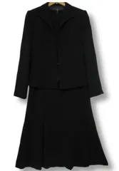 ◇【1点限り】【極美品】 Plata Elegance・プラタ ブラックフォーマル２点セット /ジャケット+切替ワンピース 9AR 喪服 冠婚葬祭 礼服■管理番号L29355SSS26-250918-50（1350）