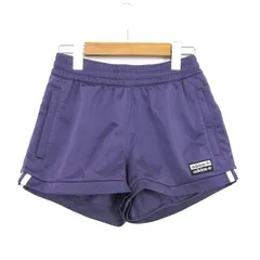 アディダス ショートパンツ ボトムス スポーツウエア キッズ 男の子用 Sサイズ パープル adidas 【中古】