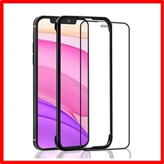 【匿名配送】 OAproda iPhone 11 / iPhone XR 用 ガラスフィルム 全面保護 強化ガラス 保護フィルム 【ガイド枠付き/ケースに干渉し