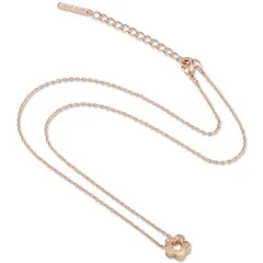 【数量限定】フラワー 花柄 金 花 ゴールドピンク デイジー 銀 ハーフストーンデイジーネックレス シルバー アクセサリー ストーン ネックレス ペンダント QUANT ジュエリー MARY (ゴールド) (マリークワント)