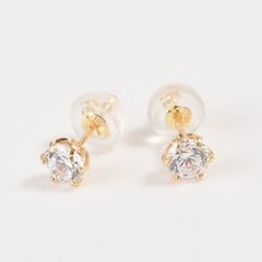 新品✨片耳‼️K18YG枠 0.09ct！天然ダイヤモンド ピアス - メルカリ