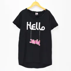 x-girl エックスガール レディース 1 カットソー Tシャツ 半袖 シャツワンピ ワンピース ブラック 黒 ロゴ プリント ラメ