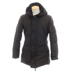 【中古】ピューテリー PEUTEREY ポリエステル ダウンコート ダークグレーxネイビー×カーキ【サイズXS】【メンズ】のサムネイル