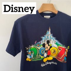 Disney ディズニー Walt Disney World 2007 Tシャツ 半袖 プリントTシャツ NAVY M