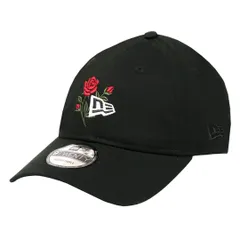 ニューエラ キャップ ミニロゴ ローズ NewEra 9TWENTY MLB LA NY メジャーリーグ メンズ レディース 薔薇 帽子 定番 ブラック