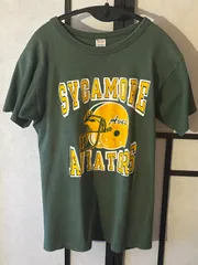 80s champion チャンピオン　トリコタグ　グリーン　Mサイズ　ヴィンテージ　tシャツ　フットボール　アメフト　NFL