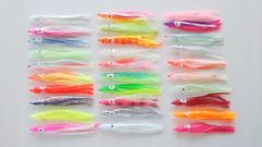 タコベイト 10cm 3g 10個 セット ランダムカラー イカ スカート インチクに ソフトルアー ワーム 疑似餌 鮭 サーモン 根魚 サケ 鯛ラバ タイラバ 自作 仕掛け カサゴ オニカサゴ タチウオ イナダ 青物 カンパチ ヒラマサ ブリ ワラサ 深海釣