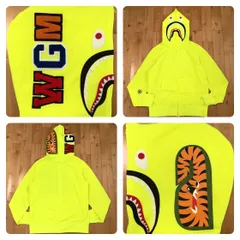 NEON Color シャーク パーカー Lサイズ shark full zip hoodie a bathing ape BAPE エイプ ベイプ アベイシングエイプ