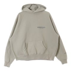 FEAR OF GOD ESSENTIALS (フィアオブゴッド エッセンシャルズ) リフレクターロゴ プルオーバーフーディパーカー ベージュ
