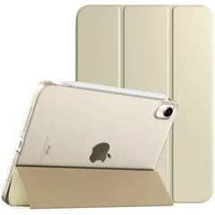 【在庫処分】iPad Mini A17 Pro ケース iPad mini7 ケース iPad Mini6 ケース TiMOVO iPad mini 第7/6世代 カバー 8.3インチ 2024/2021 背面半透明 PC製 PUレザー 三つ折り スタンド P
