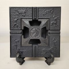 南部鉄器灰皿 南部盛栄堂 記念品 昭和レトロ灰皿 美術工芸品 非売品