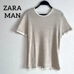 ZARA MAN 半袖　トップス　アイボリー　無地　シンプル