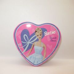 2000 Barbie Tin Case (Tin Case, Small Item Holder) Russell Stover Heart Case (Figure, Doll, Plush Toy)