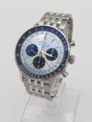 ブライトリング BREITLING　ナビタイマー B01　クロノグラフ　43mm　AB0138 アイスブルー文字盤 SS　ジュビリーブレス　ステンレスベルト　AT　自動巻き