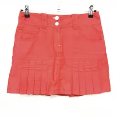 ★特価★【超美品】フィラゴルフ プリーツスカート レッド ハートワッペン レディース M ゴルフウェア FILA GOLF