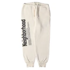 新品 NEIGHBORHOOD ネイバーフッド パンツ サイズ:XL ブランドロゴ スラブコットン スウェット パンツ SLUB / C-PT 18AW オフホワイト 白 ボトムス ズボンのサムネイル