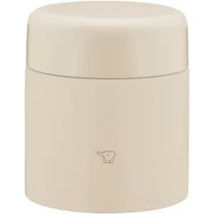 象印 ZOJIRUSHI ステンレス 保温スープジャー ランチジャー シームレス 300ml ベージュ SW-KA30-CM シームレスせん 洗いやすい
