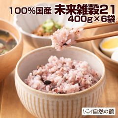 未来雑穀21+マンナン2.4kg(400g×6) 100%国産 雑穀 ごはん 健康 ダイエット