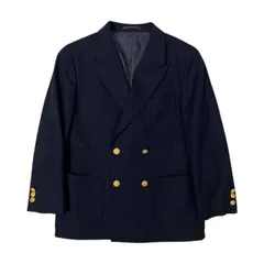 J.PRESS ジェイプレス 金ボタン ダブル ブレザー フラノ ジャケット 9(M) /濃紺 ネイビー 紺ブレ Jプレス アメトラ アイビー レディース