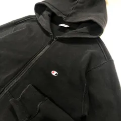 Champion ジップアップ パーカー ブラック レディースM