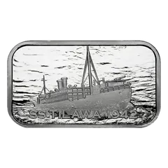 [保証書・カプセル付き] 2024年 (新品) 南アフリカ「SS ティラワ・難破船」純銀 1オンス バー