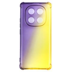 Redmi Note 14 Pro 5G ケース グラデーション 耐衝撃 ソフト ケース 【Color】ブラック・ゴールド