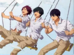 【中古】クリアファイル 七瀬遙＆桐嶋郁弥＆松岡凛(ブランコ) A4クリアファイル 「劇場版 Free!-the Final Stroke- 後編」 PASH! 2023年5月号 付録