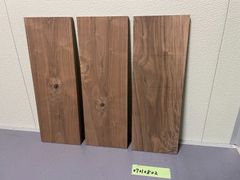 ウォールナット【縦600mm×横210mm×厚20mm】3枚セット　端材　無垢板　板　DIY　材木　木材　07010802