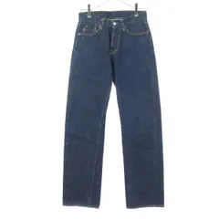 極美品 UES ウエス 濃紺 赤耳 デニムパンツ 400R W32 EVISU エヴィス 2007 道楽 ペイント 赤耳 デニム パンツ