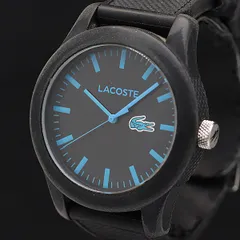  稼働 ラコステ QZ ブラック文字盤 20604.398 メンズ腕時計 2000000 NSK KMR