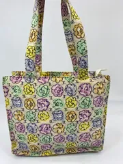 CHANEL シャネル カメリアミニ ハンドバッグ 肩掛け可 カメリア×ココマーク プリント 管理番号：6513★