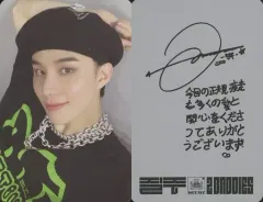 【中古】コレクションカード(男性) NCT127/ジョンウ(JUNGWOO)/裏面グレー・印刷サイン、メッセージ入り/CD「2 Baddies」【Digipack Ver.】＜Japan Exclusive盤＞特典トレカ