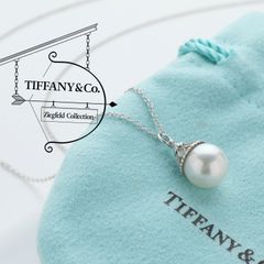 美品 ティファニー TIFFANY&Co. ジーグフェルド パール ネックレス ...