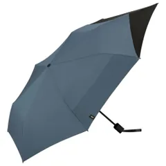 ☆ ブルーグレーxブラック ☆ ワールドパーティー W by WPC. BACK PROTECT Folding Umbrella ワールドパーティ WPC 長傘 メンズ レディース ジャンプ傘 ジャンプ ワンタッチ 晴雨兼用 UVカット 長雨傘