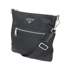 PRADA プラダ バッグ ブラック 黒 / テスート ショルダー バッグ BT0716 / 肩掛け 斜め掛け / トライアングルロゴ ナイロン / イタリア製 / ブランド カバン 【レディース】【中古】