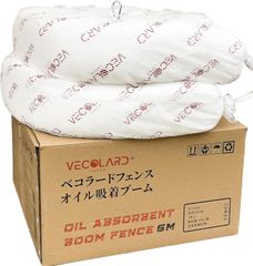 べコラード　オイル吸着ソック　チューブタイプ　VFB02　Ø15cm×600cm　1本入り　オイルフェンス　クリップ付きで連結可能