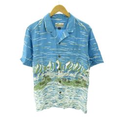セオリーリュクス　半袖ブラウス　ブルー　サイズ38 美品☆セオリーリュクス ポリエステル ブラウス ライトブルー