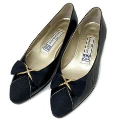 ジバンシー パンプス 黒 サイズ35 約22cm GIVENCHY レディース ジバンシィ ローヒール 2cm ブラック レディース 靴 女性 ブランド【中古】