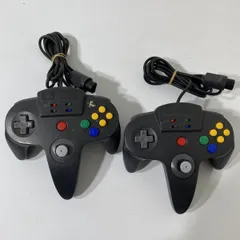 ハドソン ニンテンドー64 連射コントローラー ジョイカード64 HC-739 ブラック 2点まとめて 未検品 AAL0001S3301/0420