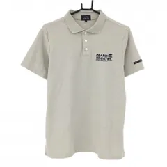 パーリーゲイツ 半袖ポロシャツ グレージュ ロゴ刺しゅう  メンズ 4(M) ゴルフウェア 2023年モデル PEARLY GATES