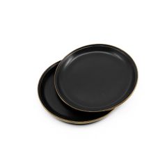 Barebones ベアボーンズ エナメル8インチサラダプレート 2枚セット　チャコール