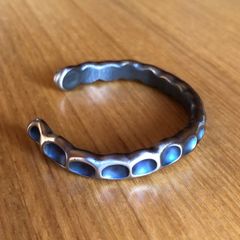 titanium bangle “blue hole” バングル ブレスレット  アンティーク調 受注生産品