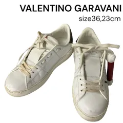 ヴァレンティノ ガラヴァーニ VALENTINO VLTN オープン スニーカー スタッズ 36、23cm レディース 5D846のサムネイル