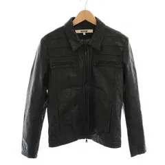 ファクトタム FACTOTUM バッファローレザー ジャケット 革ジャン ジップアップ アウター 46 黒 01020318 /YMのサムネイル