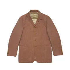 中古 ポールスミス Paul Smith コットンジャケット テーラードジャケット クリーニング済み ヒッコリー柄 メンズM