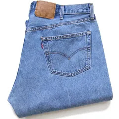 90s USA製 Levi'sリーバイス 501 デニムパンツ W42 L36★165 オールド ビンテージ ジーンズ ストレート ストーンウォッシュ ビッグサイズ
