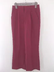 ◇ tiptop ティップトップ フレア スラックス パンツ サイズM ワイン レディース P  【1302070003660】