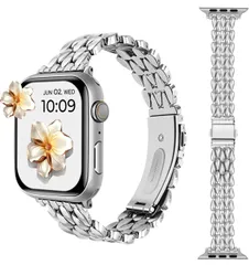Apple Watch バンド ステンレス 49mm 46mm 45mm 44mm 42mm 41mm 40mm 38mm アップルウォッチ バンド Ultra2/Ultra/Series 10/9/8/7/6/5/4/3/2/1/SEに対応 調整工具付き