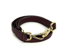 ■美品■ MICHAEL KORS マイケルコース レザー バッグ用 ショルダーストラップ 斜め掛け 肩掛け レディース ボルドー系 FK2622